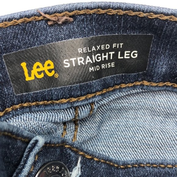 LIKE NEW LEE RELAXED FIT STRAIGHT LEG JEANS 12/31x32 MADE IN EGYPT ๐ช๐ฌ - Picture 2 of 12